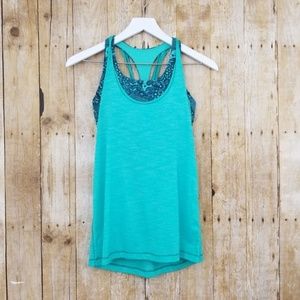 Lululemon Twist and Toil Tank Bali Breeze Teal